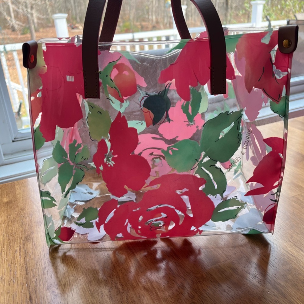 Dooney & Burke Clear/Floral Tote - Picture 2 of 7